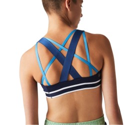 Women's bra Lacoste SPORT Criss-Crossing Straps Sports Bra - navy blue/blue