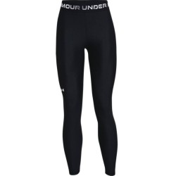 Women's leggings Under Armour Women's HeatGear Armour Wordmark Waistband Full-Length Leggings - black