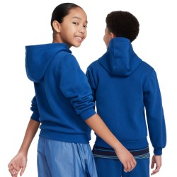 Girls' jumper Nike Kids Club Fleece Full-Zip Hoodie - court blue/white