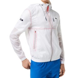Men's jacket Lacoste Tennis x Novak Djokovic Zip Jacket - white