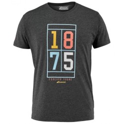 Men's T-shirt Babolat Exercise Vintage Tee Men - black heather