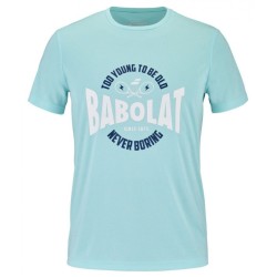 Men's T-shirt Babolat Exercise Graphic Tee Men - angel blue heather
