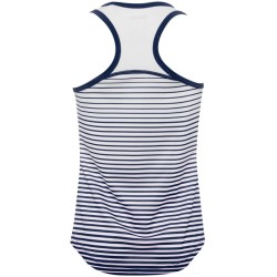 Girls' T-shirt Wilson G Team Striped Tank - blue depths/white