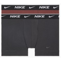 Men's Boxers Nike Everyday Cotton Stretch Trunk 2P - dark smoke grey/dark pony
