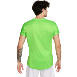Men's T-shirt Nike Rafa Challenger Dri-Fit Tennis Top - action green/light lemon twist/white