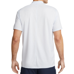 Men's Polo T-shirt Nike Court Dri-Fit Pique Polo - football grey/white