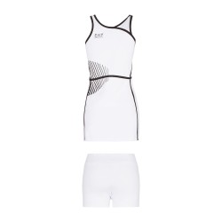 Women's dress EA7 Woman Jersey Dress - white