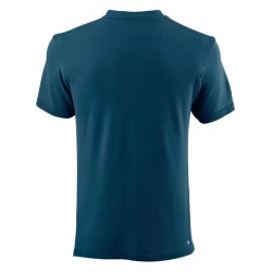 Men's Polo T-shirt Wilson Power Seamless Henley II M - majolica blue