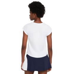 Women's T-shirt Nike Court Dri-Fit Victory Top SS Plus Line W - white/black