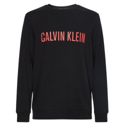 Men's Jumper Calvin Klein L/S Sweatshirt - black w/strawberry shake