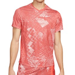 Men's T-shirt Nike Court Dri-Fit Victory Novelty Top - adobe/adobe/white