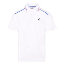 Men's Polo T-shirt Australian Technical Piquet Polo with Print - bianco