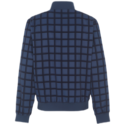 Men's jacket EA7 Man Woven Bomber Jacket - blue check