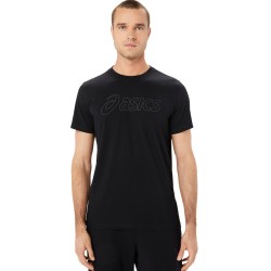 Men's T-shirt Asics Logo Short Sleeve T-Shirt - performance black/graphite grey