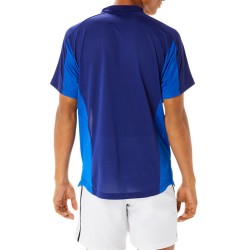 Men's Polo T-shirt Asics Match Actibreeze Polo Short M - brilliant white/dive blue