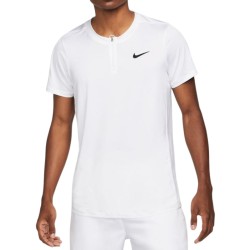 Men's Polo T-shirt Nike Men's Court Dri-Fit Advantage Polo - white/black