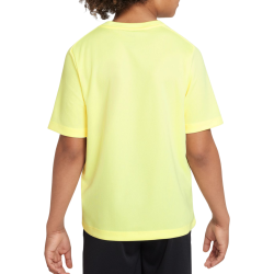 Boys' t-shirt Nike Dri-Fit Multi+ Training Top - citron tint/white