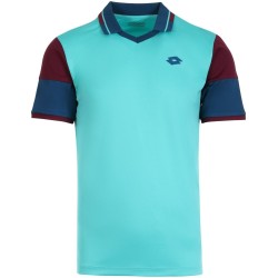 Men's Polo T-shirt Lotto Top Ten II Polo PL - ceramic blue