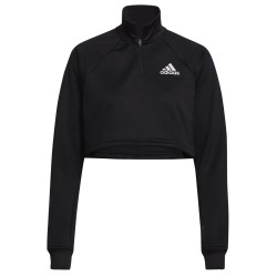 Women's long sleeve T-shirt Adidas Melbourne Match Shrug - black/white