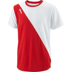 Boys' t-shirt Wilson Team II Angle Crew B - team red
