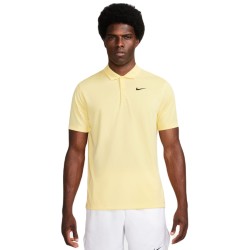 Men's Polo T-shirt Nike Court Dri-Fit Solid Polo - soft yellow/black