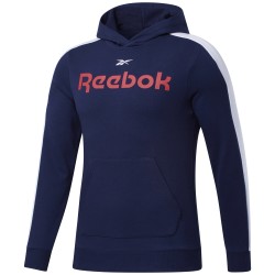 Men's Jumper Reebok Training Essentials Linear Logo Hoodie M - vector navy