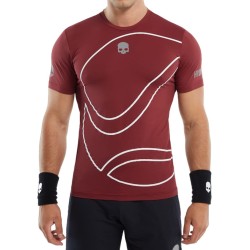 Men's T-shirt Hydrogen 3D Tennis Ball Tech T-Shirt - bordeaux