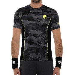 Men's T-shirt Hydrogen Camo Tech T-Shirt - anthracite camouflage/anthracite/yellow