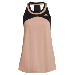 Women's top Adidas Club Tank W - ambient blush/black