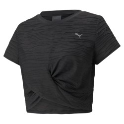 Women's T-shirt Puma Studio Skimmer Tee - puma black