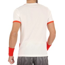 Men's T-shirt Lotto Top IV Tee 2 - red poppy/bright white