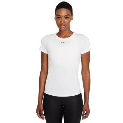 Women's T-shirt Nike One Dri-Fit SS Slim Top W - white/black