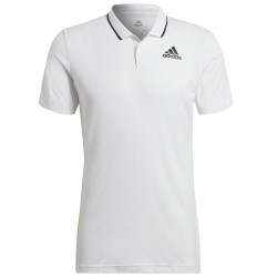 Men's Polo T-shirt Adidas Tennis Freelift Polo M - white/black