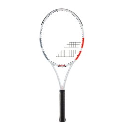 Tennis racket Babolat Strike EVO - white/red/black