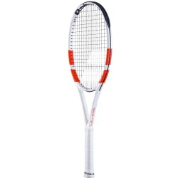 Tennis racket Babolat Pure Strike Team - white/red/black + string + stringing