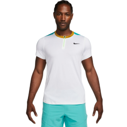 Men's Polo T-shirt Nike Court Dri-Fit Advantage Polo - white/washed teal/bronzine/black