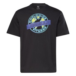 Men's T-shirt Reebok Les Mills Oversized Tee - black