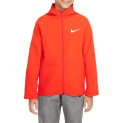 Boys' jumper Nike Dri-Fit Woven Training Jacket - picante red/picante red/white
