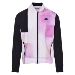 Men's Jumper Lotto Top Ten III Jacket PRT PL - bright white/all bla