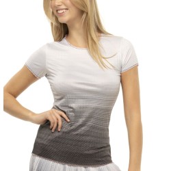 Women's T-shirt Lucky in Love Nice To Pleat You Del 2 Pleat Of The Moment Top - black