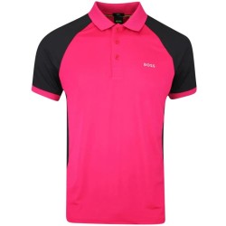 Men's Polo T-shirt BOSS Performance-Stretch Slim-Fit Polo Shirt - pink