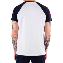 Men's T-shirt Hydrogen USA Cotton Tee - white/blue