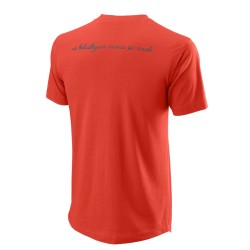 Men's T-shirt Wilson Bela Hype Tech Tee M - fiesta