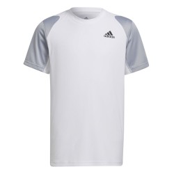 Boys' t-shirt Adidas Club Tee B - white/halsil