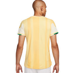 Men's T-shirt Nike Court Slam Dri-Fit Tennis Top - coconut milk/soft yellow/black