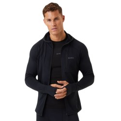 Men's Jumper Bj_rn Borg Running Mid Layer Hood - black beauty
