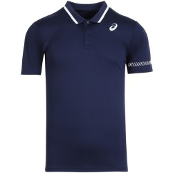 Men's Polo T-shirt Asics Court M Polo Shirt - peacoat