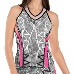 Women's top Lucky in Love Santa FE Glow Tank - midnight
