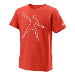 Boys' t-shirt Wilson Bela Tech Tee B - fiesta