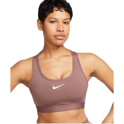 Women's bra Nike Swoosh Medium Support Non-Padded Sports Bra - smokey mauve/white